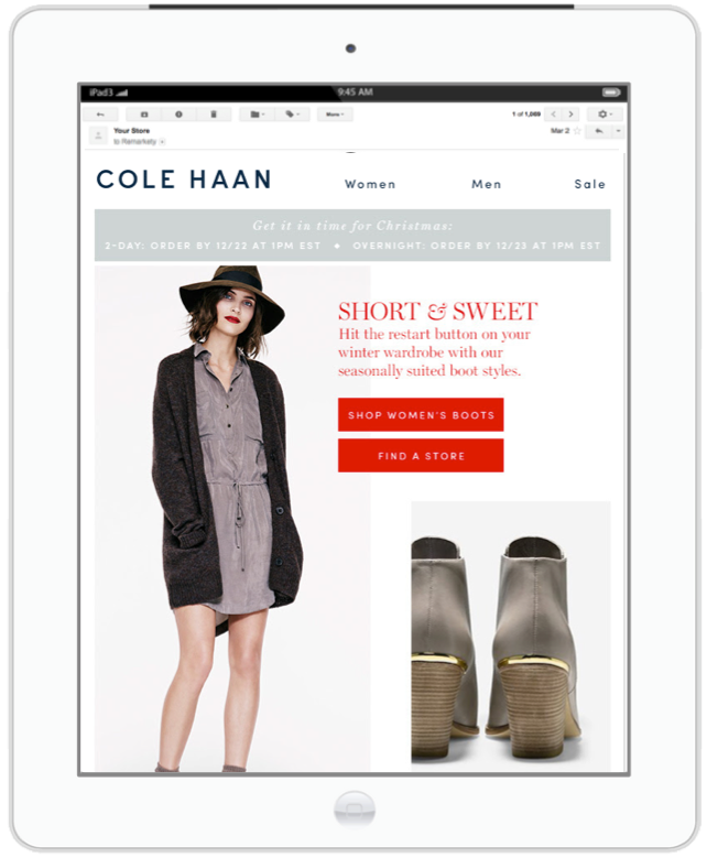 Cole Haan Shipping Example