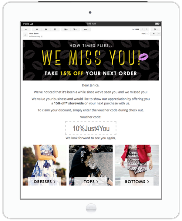 inactive customer email campaign