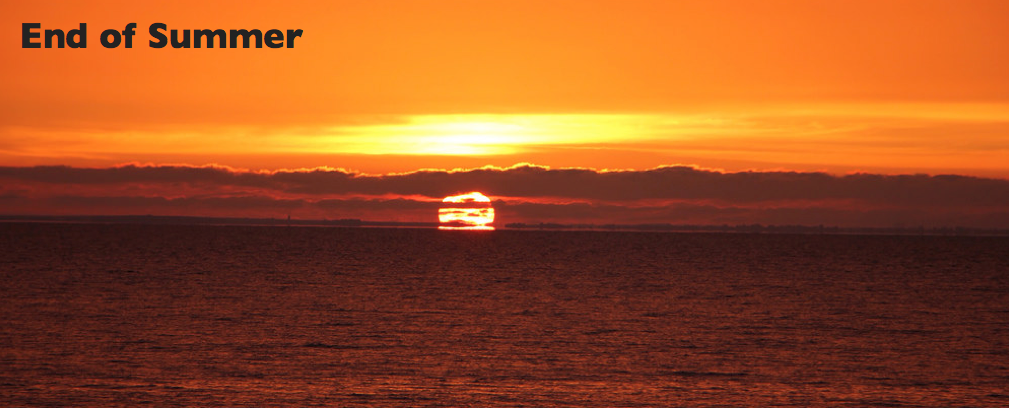 Sunsetting on lake