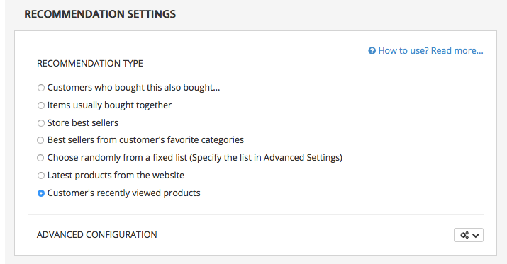 Browse Abandonment Product Recommendations