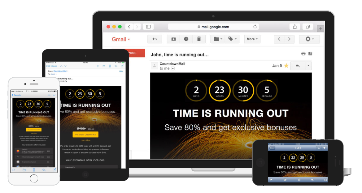 Personalized Countdown Timer in Emails