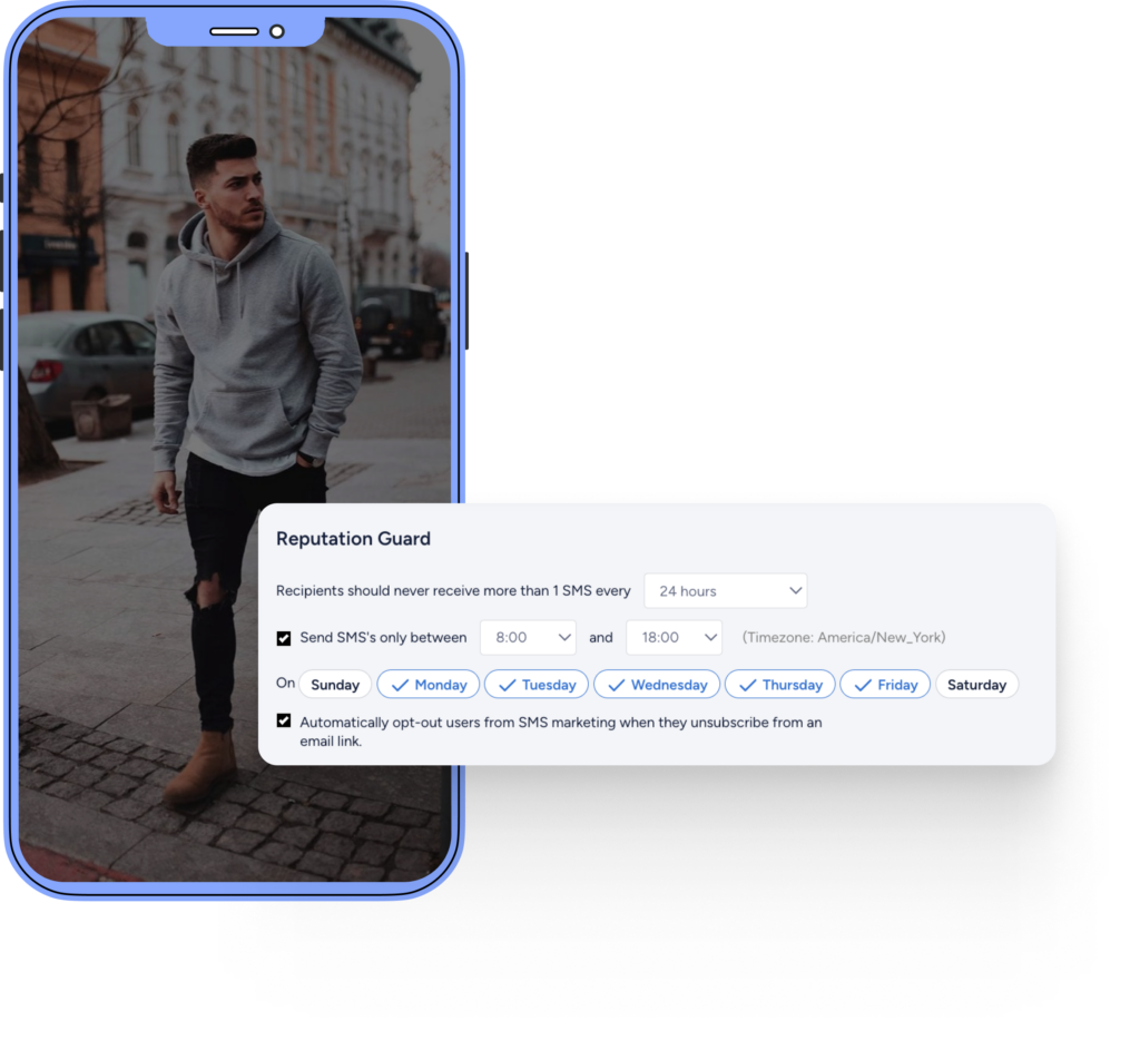 SMS send on specific hours and days